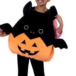 Squishmallows Emily Bat Pumpkin/Halloween Costume Child Kids Girl Boy 6+ Size L
